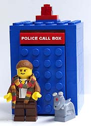 Custom Doctor Who LEGO Mini Figs - Doctor Who, K9 and TARDIS